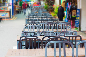 Tables and chairs