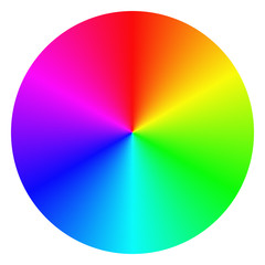 Obraz premium Gradient rainbow circle design