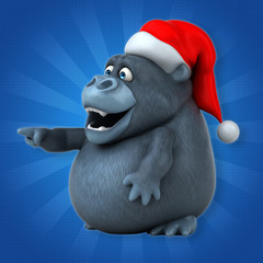 Fun gorilla - 3D Illustration