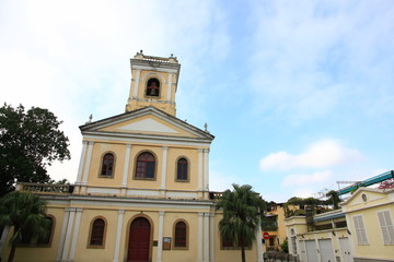 Fototapeta na wymiar Roman Catholic Church in Taipa, Macau