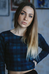 Fototapeta premium Portrait of nice young woman