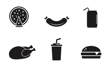 Fast food vector icon.