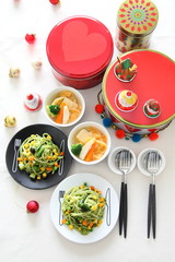 Green Genovese Spaghetti for Christmas