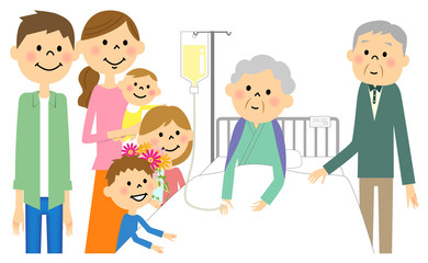 入院中の高齢者