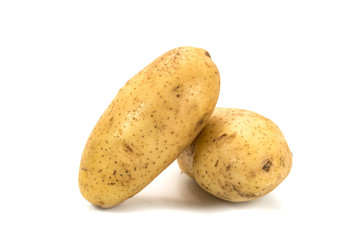 Closeup of fresh potatoes