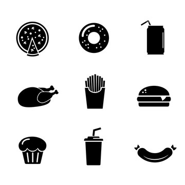 Fasr food vector icon.