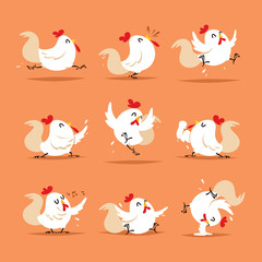 Collection of rooster - set 3 
