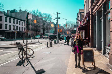 Girl at Greenwich Village in Manhattan, New York City