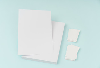 Blank flyer poster, brochure mockup,A4, US-Letter, with business