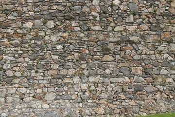 A Classic Stone Built Wall of an Ancient Building.