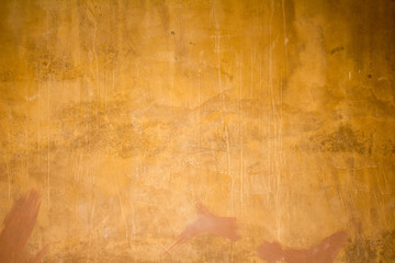 yellow grunge wall concrete background