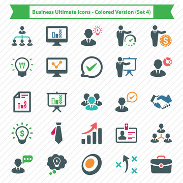 Business Ultimate Icons - Colored Version (Set 4)