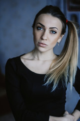 Fototapeta premium Portrait of nice young woman