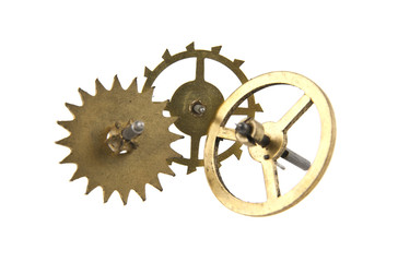 aged gear from a clock