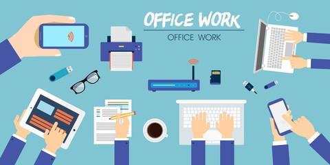Business tools for working in the office