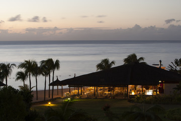 Atardecer en la playa, Isla Mauricio