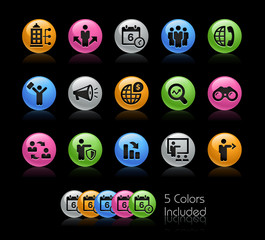 Business Opportunities and Strategies Icon set - Gelcolor Series