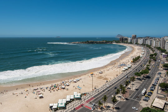 Copacabana Beach View From High Angle, Rio de Janeiro