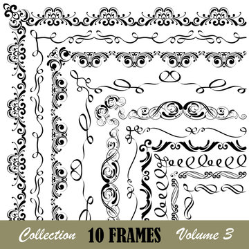 Frames collection volume.Design framework is included in the panels of the brushes.