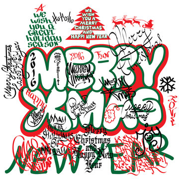 Graffiti Christmas card