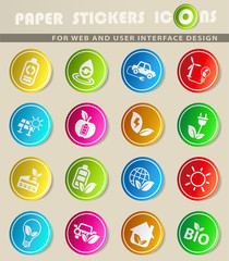 alternative energy icon set