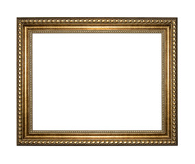 Vintage golden frame.