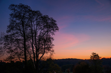 Fototapeta na wymiar Sonnenuntergang in Datteln