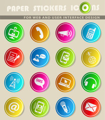 communication icon set