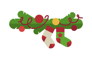 Christmas design template card. Vector background