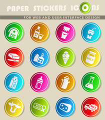 milk icon set