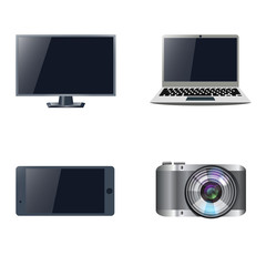 Set of devices. Stock vector.