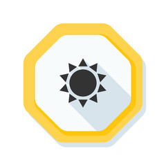 Sun hazard sign
