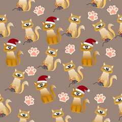 pattern with cute cats