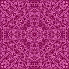 Ethnic floral seamless pattern