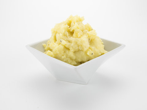 Mashed Potatoes in Bowl
