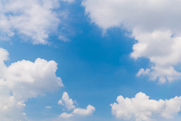Cloudy blue sky texture and background