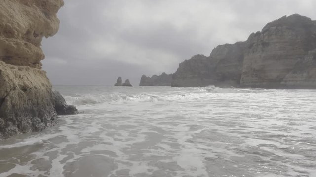 Atlantic coast. Video recorded on a Sony camera (S-Log20. S-Log2 is a gamma curve that keeps the image flat for grading. Sony claims it has 1300% more dynamic range (15.3 stops of DR)