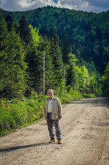 Full length portrait of a senior man