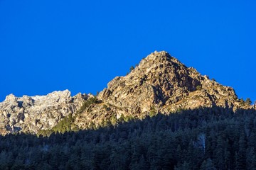 горы Северного Кавказа, зимний пейзаж, природа