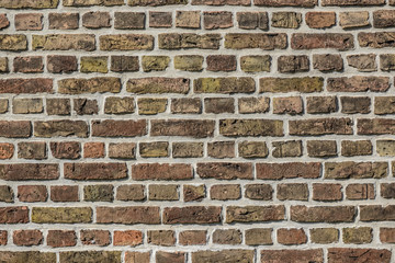 old vintage red brick wall background texture
