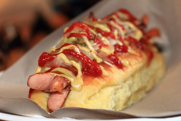 homemade hottdog food