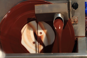 chocolate machine background