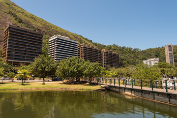 Rodrigo de Freitas Lagoon in Rio de Janeiro, Brazil