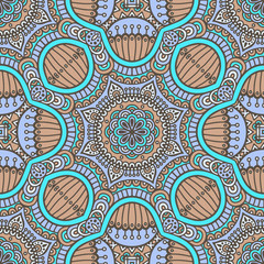 Ethnic floral seamless pattern