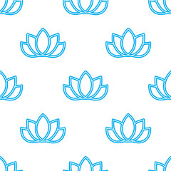 lotus flowers pattern. Oriental background. Floral seamless 
