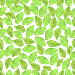 Naklejka premium Watercolor seamless eco pattern.