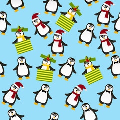 cute Christmas penguin