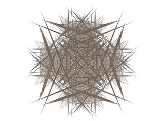 Abstract fractal with gray pattern