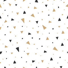 Christmas seamless pattern with triangles