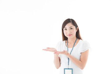 OLポートレート・ミドル女性(白バック)